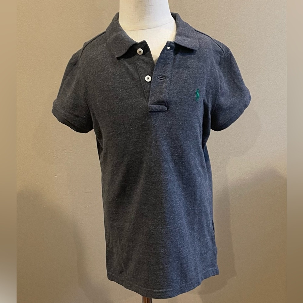 Polo Ralph Lauren Girls Shirt Grey Size M (8-10)